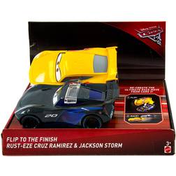 Mattel Disney Pixar Cars 3 Flip to the Finish Rusteze Cruz Ramirez & Jackson Storm Vehicles
