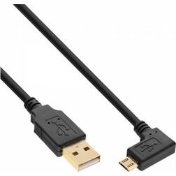 InLine USB A-USB Micro-B 2.0 Angled 1m