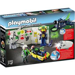 Playmobil Top Agents Labatory with Jet 5086