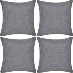 vidaXL 130947 4-Pack Cushion Cover Grey (50x50cm)