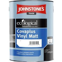 Johnstone's Trade Ecological Covaplus Vinyl Matt Wall Paint, Ceiling Paint Manhattan Grey 5L
