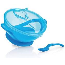 Nuby Suction Bowl with Spoon and Lid 6m+