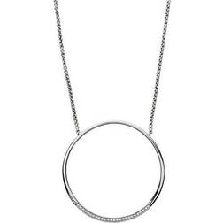 Skagen Kariana Circle Necklace - Silver/Transparent