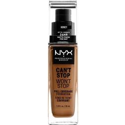 NYX Can't Stop Won't Stop Full Coverage Foundation CSWSF15.8 Honey
