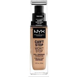 NYX Can't Stop Won't Stop Full Coverage Foundation CSWSF08 True Beige