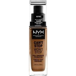 NYX Can't Stop Won't Stop Full Coverage Foundation CSWSF16.5 Nutmeg