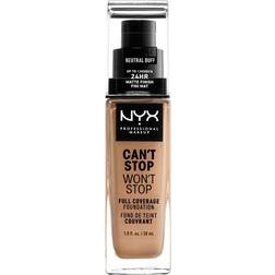 NYX Can't Stop Won't Stop Full Coverage Foundation CSWSF10.3 Neutral Buff