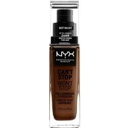 NYX Can't Stop Won't Stop Full Coverage Foundation CSWSF22.7 Deep Walnut