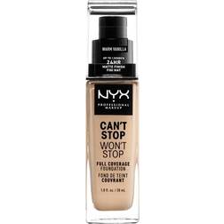 NYX Can't Stop Won't Stop Full Coverage Foundation CSWSF6.3 Warm Vanilla