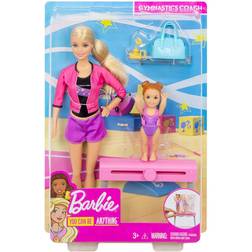 Barbie Gymnastics Coach Dolls & Playset