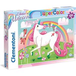 Clementoni SuperColor I Believe in Unicorns 104 Pieces