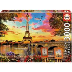 Educa Sunset in Paris 3000 Pieces