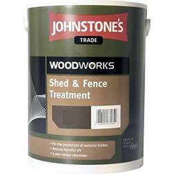 Johnstone's Trade Woodworks Shed & Fence Treatment Wood Paint Red 5L