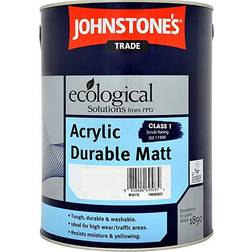 Johnstone's Trade Acrylic Durable Matt Wall Paint, Ceiling Paint Magnolia 2.5L