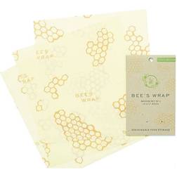 Bee's Wrap Medium Wrap Beeswax Cloth 3pcs