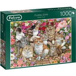 Falcon Floral Cats 1000 Pieces