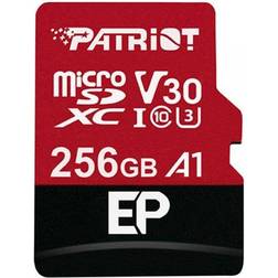 Patriot EP Series microSDXC Class 10 UHS-I U3 V30 A1 100/80MB/s 256GB +Adapter