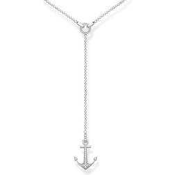 Thomas Sabo Love Anchor Necklace - Silver/White