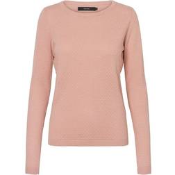 Vero Moda Texture Pullover - Pink/Misty Rose