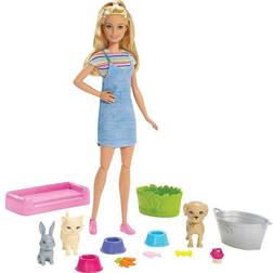 Barbie Plan N Wash Pets Doll & Playset FXH11