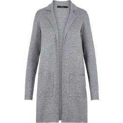 Vero Moda Knit Cardigan - Grey/Medium Grey Melange