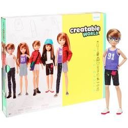 Mattel Creatable World Deluxe Character Kit Customizable Doll Copper Straight Hair GGG53