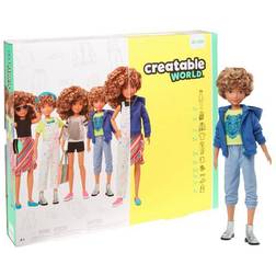 Mattel Creatable World Deluxe Character Kit Customizable Doll Blonde Curly Hair GGG56
