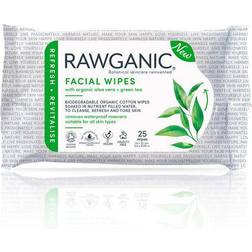 Rawganic Pure Refreshing Facial Wipes 25-pack