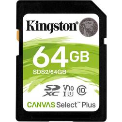 Kingston Canvas Select Plus SDXC Class 10 UHS-I U1 V10 100MB/s 64GB