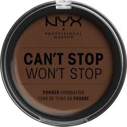 NYX Can't Stop Won't Stop Powder Foundation Deep Walnut