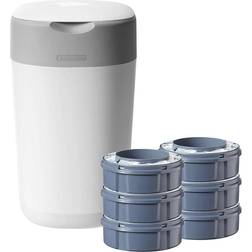 Tommee Tippee Twist & Click Nappy Disposal System with 6 Refills