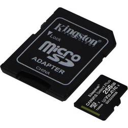 Kingston Canvas Select Plus microSDXC Class 10 UHS-I U3 V30 A1 100/85MB/s 256GB +Adapter