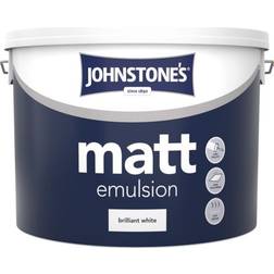 Johnstones Matt Ceiling Paint, Wall Paint Brilliant White 10L