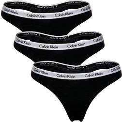 Calvin Klein Carousel Thongs 3-pack - Black