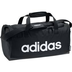 adidas Linear Logo Duffle Bag - Black/Black/White