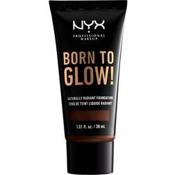 NYX Born To Glow Naturally Radiant Foundation Deep Ebony