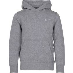Nike YA76 Brushed Fleece Pullover - Dark Grey Heather / White (619080_063)