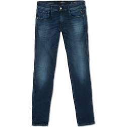 Replay Slim Fit Jeans Anbass Hyperflex Clouds - Dark Blue
