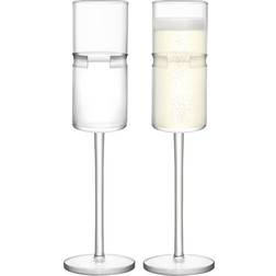 LSA International Horizon Champagne Glass 18cl 2pcs