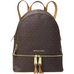 Michael Kors Rhea Medium Logo Backpack - Brown