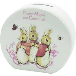 Beatrix Potter Flopsy Mopsy & Cotton Tail Money Bank