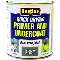 Rustins Quick Dry Primer & Undercoat Wood Paint Grey 2.5L