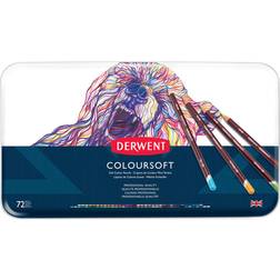 Derwent Coloursoft Pencil Metal Tin 72 Count