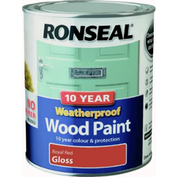 Ronseal 10 Year Weatherproof Wood Paint Red 0.75L