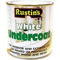Rustins Undercoat Wood Paint, Metal Paint White 1L