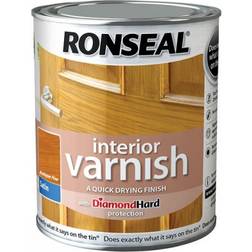 Ronseal Quick Dry Interior Varnish Wood Protection Antique Pine 0.25L