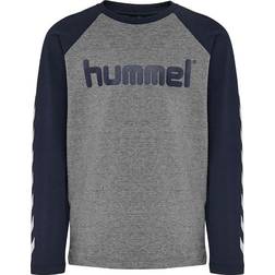 Hummel Boy's T-shirt LS - Black Iris (204711-1009)