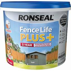 Ronseal Fence Life Plus Wood Paint Green 9L