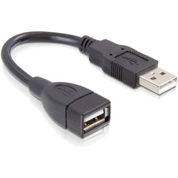 DeLock USB A - USB A M-F 2.0 0.2m