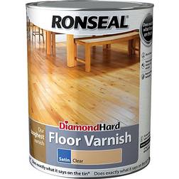 Ronseal Diamond Hard Floor Varnish Wood Protection Transparent 5L